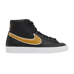 Кроссовки Nike Wmns Blazer Mid '77 Essential 'Black Metallic Gold', черный dh0070 001 | black/white/metallic gold