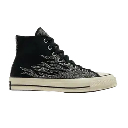Кроссовки Converse Wmns Chuck 70 High 'Archival Glitter Flame - Black Egret', черный 569387c | black/egret/black