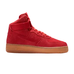 Кроссовки Nike Wmns Air Force 1 Hi Suede 'University Red', красный 749266 601 | university red/university red