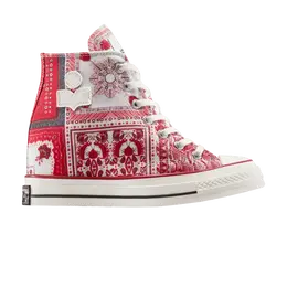 Кроссовки Converse Isabel Marant x Wmns Chuck 70 Wedge Platform High 'Red Bandana Scarf', красный a14802c | vanilla ice/red/black