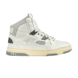 Кроссовки Gucci Gucci Wmns High Top Trainer 'Distressed Effect - Off White', белый 765437 aacv6 9161 | off white/mystic white/grey