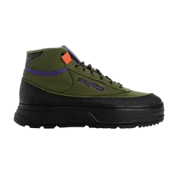 Кроссовки Reebok Wmns Club C Geo Mid 'Khaki', зеленый 100201444 | black/green/purple