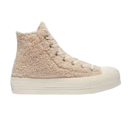 Кроссовки Converse Wmns Chuck Taylor All Star Platform High 'Cozy Club', розовый 570024c | farro/egret/black