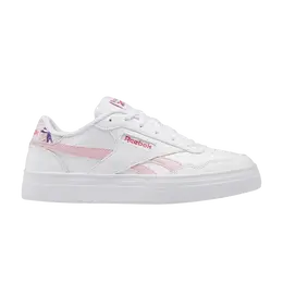 Кроссовки Reebok Wmns Court Advance Bold 'White Pink Glow', белый hr0144 | footwear white/pink glow/cherry