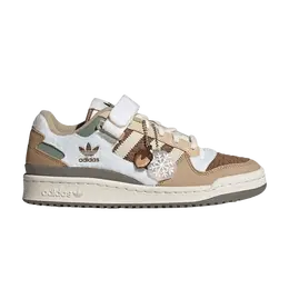 Кроссовки Adidas Wmns Forum Low 'Snowflakes & Acorns', коричневый if3884 | wild brown/off white/linen khaki
