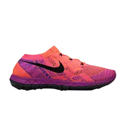 Кроссовки Nike Wmns Free 3.0 Flyknit 'Hyper Orange Vivid Purple', оранжевый 718420 802 | hyper orange/black/vivid purple