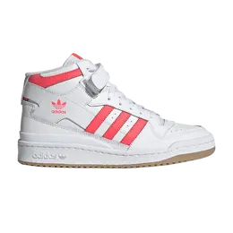Кроссовки Adidas Wmns Forum Mid 'White Turbo', белый gy3673 | cloud white/turbo/gum