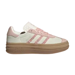 Кроссовки Adidas Wmns Gazelle Bold 'Pink Ruffle Lace', розовый jr8374 | ivory/sandy pink/off white