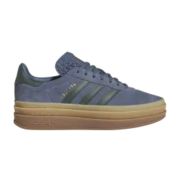 Кроссовки Adidas Wmns Gazelle Bold 'Preloved Ink Mineral Green', синий jq2360 | preloved ink/mineral green/gold metallic