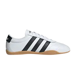 Кроссовки Adidas Wmns Grand Court Lo 'White Black Gum', белый jq9688 | cloud white/core black/gum