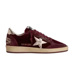Кроссовки Golden Goose Golden Goose Wmns Ball Star 'Velvet Ruby Red Silver', красный gwf00117 f007476 40533 | ruby red/silver