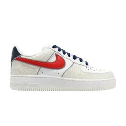 Кроссовки Nike Wmns Air Force 1 '07 LX 'Just Do It - White University Red Snakeskin', белый dv1493 161 | white/university red/white