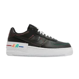Кроссовки Nike Wmns Air Force 1 Shadow 'Multi Stitch', черный dj5998 001 | black/opti yellow