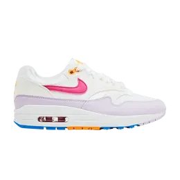 Кроссовки Nike Wmns Air Max 1 'Alchemy Pink Lilac Bloom', розовый hf5071 100 | white/alchemy pink/photo blue/sundial/lilac bloom