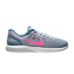 Кроссовки Nike Wmns LunarGlide 8 'Blue Grey Pink Blast', синий 843726 402 | black/blue grey/pink blast/blue tint/ocean fog