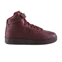 Кроссовки Nike Wmns Air Force 1 Hi FW Qs 'Shanghai', красный 704010 600 | deep burgundy/deep burgundy