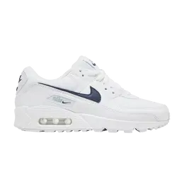 Кроссовки Nike Wmns Air Max 90 'White Racer Blue', белый dh1316 101 | white/racer blue/green horse