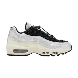 Кроссовки Nike Wmns Air Max 95 'Speed Lacing - Metallic Silver', серебряный fd0798 001 | metallic silver/alabaster/black