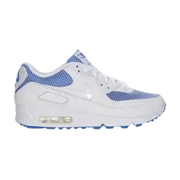 Кроссовки Nike Wmns Air Max 90 'White Varsity Royal', белый 325213 104 | white/white/varsity royal