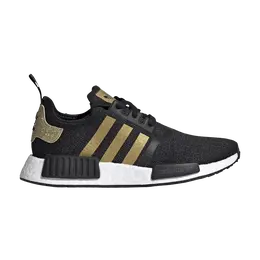 Кроссовки Adidas Wmns NMD_R1 'Black Gold Metallic', черный fz0264 | core black/gold metallic/grey six