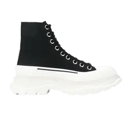 Кроссовки Alexander McQueen Alexander McQueen Wmns Tread Slick Boots 'Black White', черный 611706 w4l32 1070 | black/white/black
