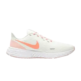 Кроссовки Nike Wmns Revolution 5 'White Orange Pearl', белый bq3207 109 | summit white/orange pearl/white/crimson bliss