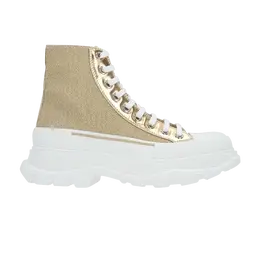 Кроссовки Alexander McQueen Alexander McQueen Wmns Tread Slick High 'Gold', золотой 685699 w4sg1 8062 | gold/white