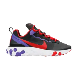 Кроссовки Nike Wmns React Element 55 'Black Red Purple', черный cq9903 001 | black/university red/purple/white
