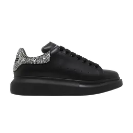 Кроссовки Alexander McQueen Alexander McQueen Wmns Oversized Sneaker 'Black Crystal', черный 666407 wia4z 1457 | black/crystal silver