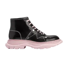 Кроссовки Alexander McQueen Alexander McQueen Wmns Tread Slick Lace Up Boot 'Black Pink', черный 595469 whz81 1488 | black/pink