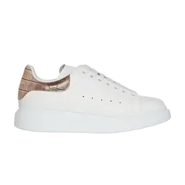 Кроссовки Alexander McQueen Alexander McQueen Wmns Oversized Sneaker 'Burnt Pink Crocodile', белый 553770 wicg6 9886 | white/burnt pink