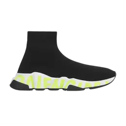 Кроссовки Balenciaga Balenciaga Wmns Speed Sneaker 'Midsole Graffiti - Black Fluo Green', черный 605942 w05gy 1935 | black/fluo green