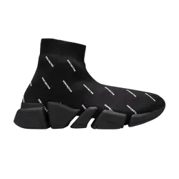 Кроссовки Balenciaga Balenciaga Wmns Speed 2.0 Sneaker 'Allover Logo - Black', черный 617196 w2dbo 1090 | black/white
