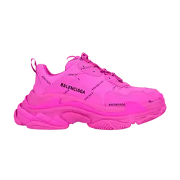 Кроссовки Balenciaga Balenciaga Wmns Triple S Sneaker 'All Over Logo - Fuchsia', розовый 524039 w2fa1 5210 | fuchsia/black