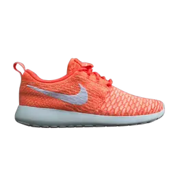 Кроссовки Nike Wmns Flyknit Roshe Run, красный 704927 800 | hot lava / white / sunset glow