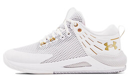 Кроссовки HOVR женские с низким верхом, белые/золотые Under Armour 3023709-103