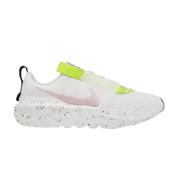 Кроссовки Nike Wmns Crater Impact 'White Pink Glaze', белый cw2386 102 | white/volt/summit white/pink glaze