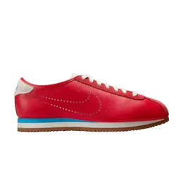 Кроссовки Nike Wmns Cortez Leather 'University Red Perforated Swoosh', красный hq1841 600 | university red/summit white/gum medium brown/university blue