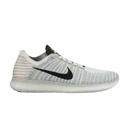 Кроссовки Nike Wmns Free RN Flyknit 'Wolf Grey Mango', серый 831070 005 | wolf grey/black/bright mango
