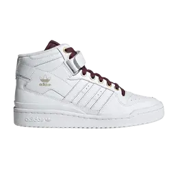 Кроссовки Adidas Wmns Forum Mid 'White Victory Crimson', белый gz8601 | cloud white/victory crimson/matte gold