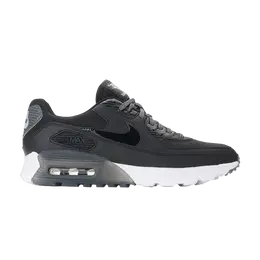 Кроссовки Nike Wmns Air Max 90 Ultra Essential 'Black Dark Grey', черный 724981 007 | black/black/dark grey/pure platinum