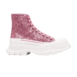 Кроссовки Alexander McQueen Alexander McQueen Wmns Tread Slick High 'Pink Glitter', розовый 666806 w4jf4 5459 | pink/white