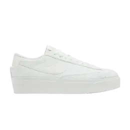 Кроссовки Nike Wmns Blazer Low Platform Essential 'Summit White Woven', белый dn0744 100 | summit white/fossil/summit white