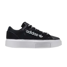 Кроссовки Adidas Wmns Sleek Super 'Black', черный eg7881 | core black/silver metallic/dash green
