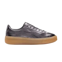 Кроссовки Puma Wmns Basket Platform Luxe 'Quiet Shade', серый 366687 01 | quiet shade/quiet shade