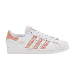 Кроссовки Adidas Wmns Superstar 'Paisley - White Wonder Clay', белый ie3007 | footwear white/wonder clay/footwear white