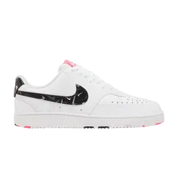 Кроссовки Nike Wmns Court Vision Low 'White Multi Swoosh', белый dm8079 100 | white/multi-color/hyper pink
