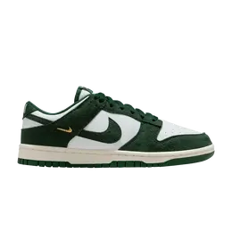 Кроссовки Nike Wmns Dunk Low 'Gorge Green Mini Swoosh', зеленый ib4417 100 | summit white/gorge green/sail/metallic gold