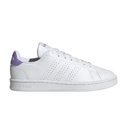 Кроссовки Adidas Wmns Advantage 'White Violet Fusion', белый hr0320 | cloud white/cloud white/violet fusion