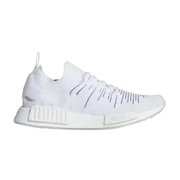 Кроссовки Adidas Wmns NMD_R1 STLT PK 'Cloud White Purple', белый bd8017 | cloud white/cloud white/active purple